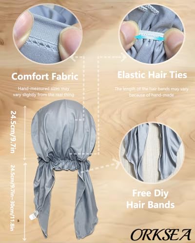 Chemo Headwear for Women Pre-Tied Head Scarf Coverings Scarves - color: Grey