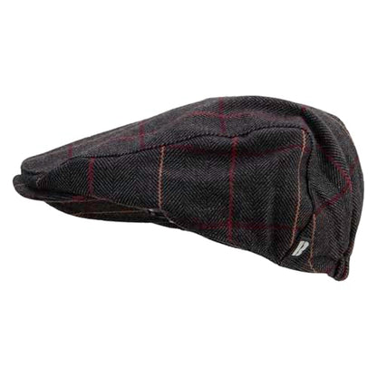Big Size Plaid Regular Ivy Cap - color: Black, size: XX-Large-3X-Large