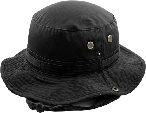 KBETHOS Boonie Bucket Hat Cap Fishing Outdoor Activities - color: Outdoor Boonie Black, size: Large-X-Large