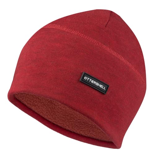 Honeycomb Thermal Skull Cap Beanie for Men Women - color: Aa-e11-red