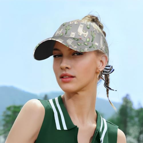 Leopard Print Sunscreen Visor Cap Adjustable Empty Top Outdoor Sports Hat - color: 22