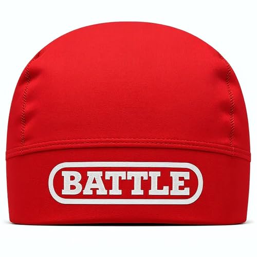Battle Sports Pro Athletic Skull Cap - color: Red