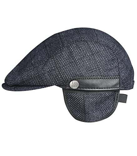 Sumolux Mens Newsboy Hat Flat Cap Gatsby Lvy Irish Hats Driving Cabbie - color: D Dark Gray