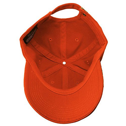 Falari Classic Baseball Cap Dad Hat 100% Cotton Soft Adjustable Size - color: Orange