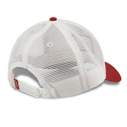 Levi's Men's Classic Style Logo Trucker Hat - Adjustable Lightweight - color: Red