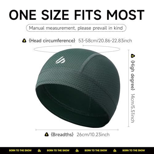 3-Pack Comfortable Skull Cap Cooling Helmet Liner for Men Women - color: 3 Pieces(black,army Green,blue)