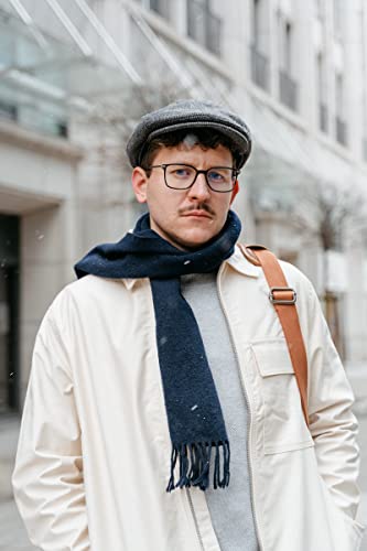 Men's 8 Panel Newsboy-Cap Cotton Gatsby Ivy Golf Adjustable-Flat- Caps Driving-Hat - color: Grey