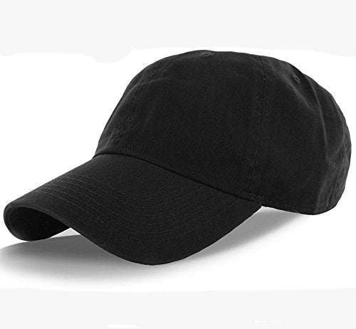 American Cities Plain Dad Hat 100% Cotton Unstructured Hat Unisex Strap Cap - Black Gray White