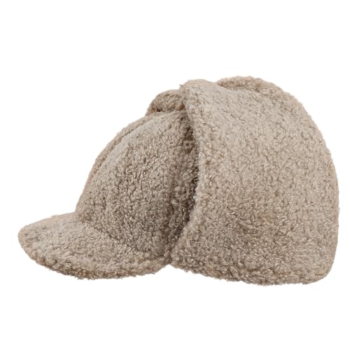 Clakllie Snow Trapper Trooper Hat with Ear Flap for Skiing Women's Ushanka Warm Winter Hat - color: Cdus-ddkp02-brown
