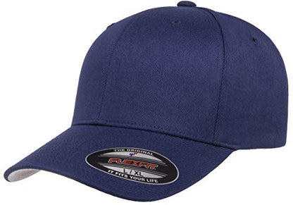 Flexfit Mens Flexfit Wool Blend Hat - color: Navy, size: Large-X-Large