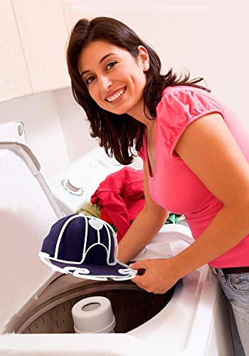 Perfect Curve Cap Washer - Hat and Visor Cleaning Rack. for Hats with Flat and Curved Brims. Made in USA. - color: Black