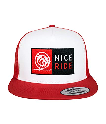 N-R Combo Classic 6006 Snapback Trucker Baseball Hat - color: Red