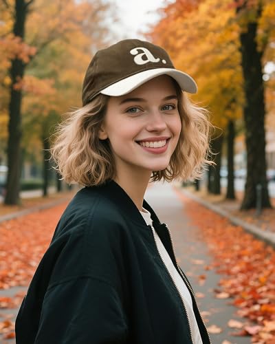 Clakllie Plaid Baseball Cap for Women Men Adjustable Golf Dad Hat Unstructured Trucker Ball Caps Summer Vintage Plaid Hats - color: Cdus-hbc06-brown/White