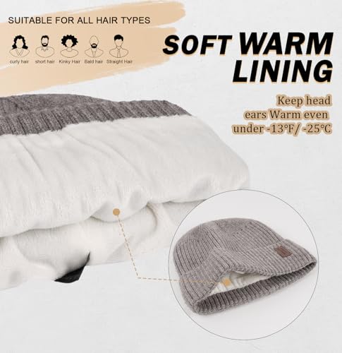 Wmcaps Winter Beanie for Men Women Fleece Lined Hat Warm Cuffed - color: Smoke Gray