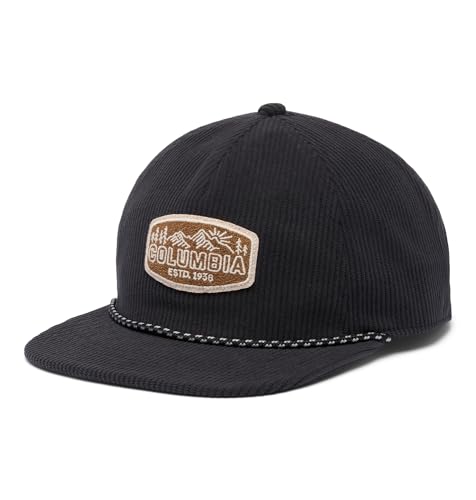 Columbia Unisex Packsaddle Corduroy Snap Back - color: Black/Chenille Patch