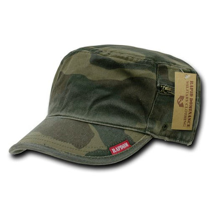 Rapiddominance Adjustable Patrol Cap with Zipper - color: Wood