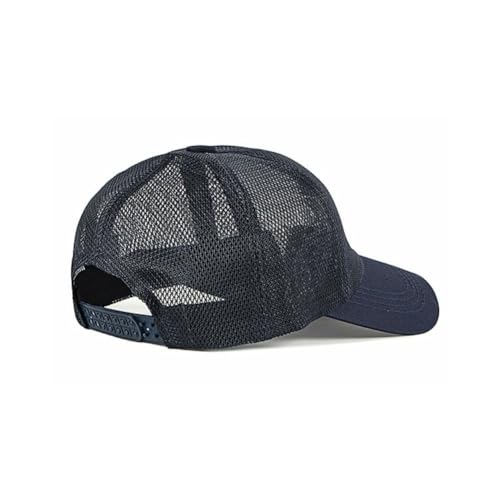 FASHIXD Mesh Baseball Cap for Men Women Summer Breathable Trucker Hats Adjustable Outdoor Sports Running Hats - color: Dark Blue
