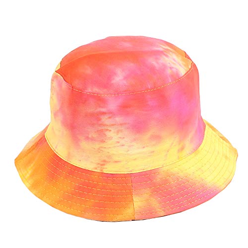 Unisex Print Double-Side-Wear Reversible Bucket Hat - color: Colorful B