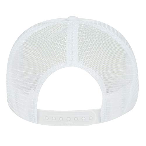 OTTO Polyester Foam Front Youth 5 Panel High Crown Trucker Hat - color: White