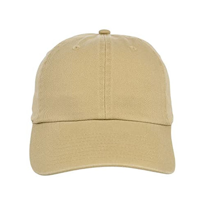 Lids Blank Baseline Dad Adjustable Strapback Hat - color: Khaki