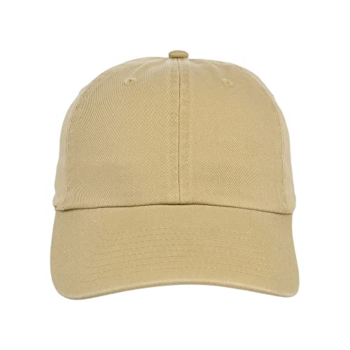 Lids Blank Baseline Dad Adjustable Strapback Hat - color: Khaki