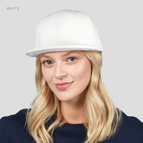 CHOK.LIDS PU Leather Flat Brim Snapback Hat Hip Hop Baseball Cap - color: Leather Red
