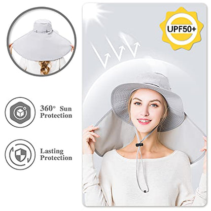 Palmyth Head Net Hat, Sun Hat Safari Hat - color: Grey