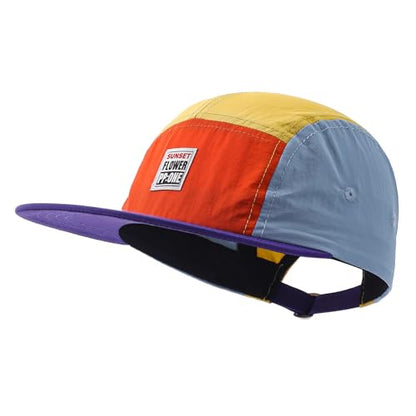 Quick Dry 5 Panel Baseball Cap Casual Trucker Hats Lightweight Golf Sports Cap Urban Street Hiphop Caps Sun Hat - color: Mg-pym2568-orange