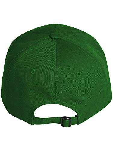Classic Referee Hat Premium Cotton Low Profile Unstructured Adjustable Strapback - color: Green Black