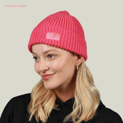 Fisherman Beanie Cuffed Knit Winter Hat Trawler Sailor Watch Cap Men Women - color: Waffle (Cloudy)