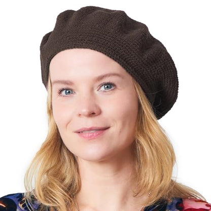 CHARM Knit Tam Hats for Women & Men - color: Dark Brown