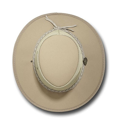 Mesh Drover Cotton Canvas Hat by Barmah - color: Beige, size: XX-Large
