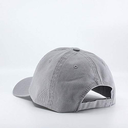 Classic Blank Dad Hat Cotton Adjustable Strap Baseball Cap - color: Gray