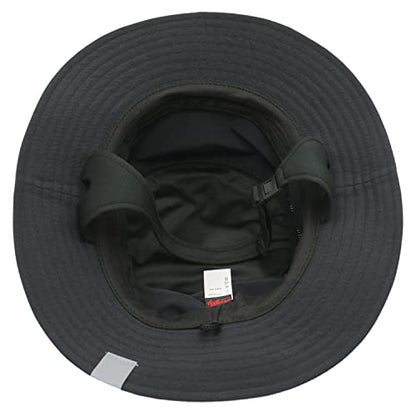 Men Bucket Hat Wide Brimmed Foldable Ladies Surf Sun Hat UPF50+ - color: Black