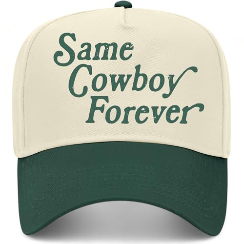 Same Cowboy Forever Hat - color: Green/Natural