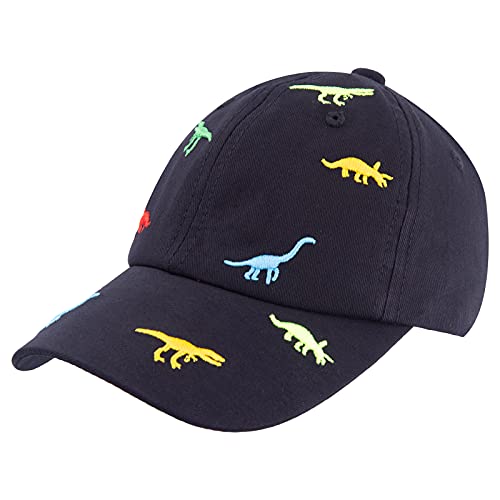 BAVST Boy Baseball Cap for Baby Toddler Girls Summer Cap Sun Protection Dinosaur Kids Trucker Hats for 1-3Years Old - color: Black