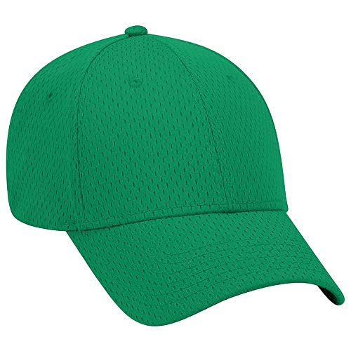 Ashen Fane 6 Panel Polyester Pro Mesh Low Profile Baseball Cap - color: Kelly