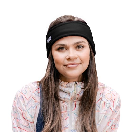 Turtle Fur Bang Band - Warm Headbands for Men and Women - color: Black