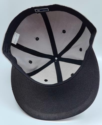 Back Closure Big Size Baseball Cap Hiphop Flat Peak Plain Sport Hats Oversize Large Men Fitted Caps - color: Black Gray