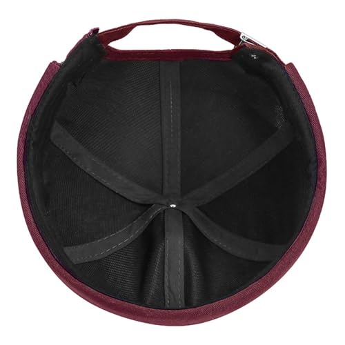 DIYDECAL Brimless Docker Cap,Skullcap Beanie, Retro Sailor Hat for Mens Womens - color: Wine