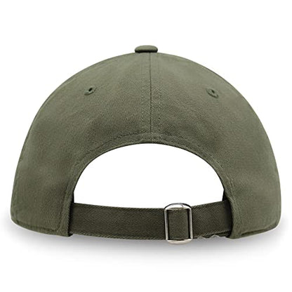 JPAK Two Tomatoes Premium Dad Hat Embroidered Cotton Baseball Cap Vegetables Embroidery - color: Olive Green