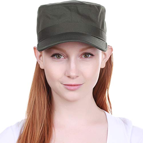 KBETHOS Cadet Army Cap Basic Everyday Military Style Hat (Now with STASH Pocket Version Available) - color: Olive Daily Cadet, size: Medium