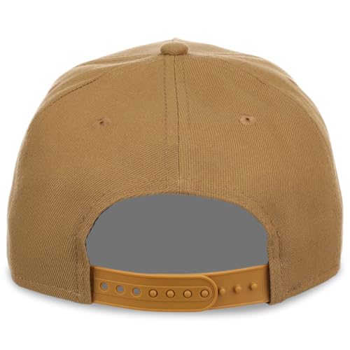 New Era 9FORTY A-Frame Snapback – Blank Custom Cap with Performance Fit from the Icon of Sports and Streetwear Culture - color: Khaki