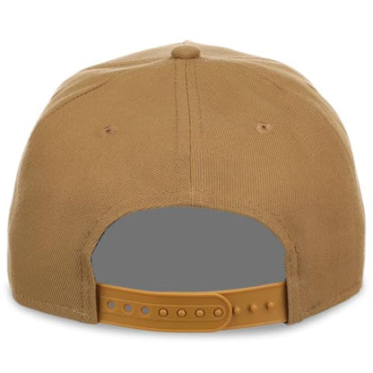 New Era 9FORTY A-Frame Snapback – Blank Custom Cap with Performance Fit from the Icon of Sports and Streetwear Culture - color: Khaki