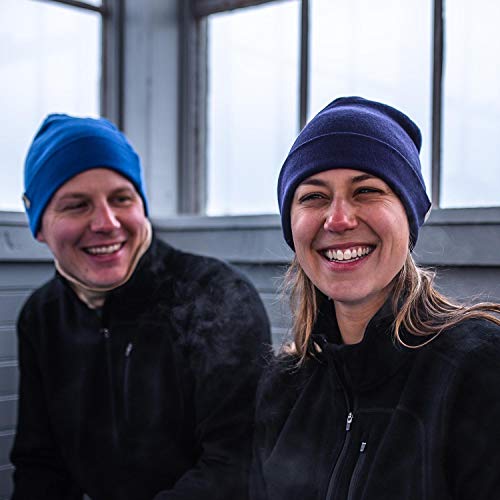 100% Merino Wool Cuff Beanie - Warm Winter Hat - Novelty Beanie - Toque - color: Burnt Orange
