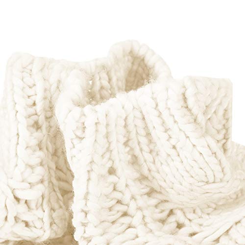 SATINIOR 2 Pcs Women Crochet Beret Solid Color Knit Beanie Hats Lightweight Ladies Slouchy French Beret Hats (Black, Beige)