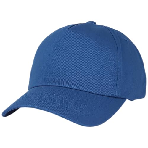 E BY ELIDAN A-Frame Trucker Hat, 5-Panel Blank Snapback - color: Royal Blue