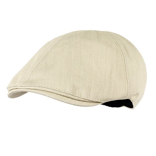 WITHMOONS Simple Newsboy Hat Flat Cap SL3026 - color: Ivory, size: One Size