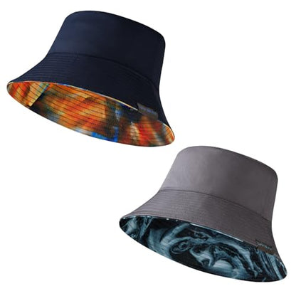 UPF 50+ Reversible Sun Hat - color: Pack of 2 Colors: Collection D, size: Large