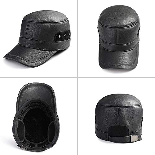 Sumolux Winter Leather Cap with Earflap